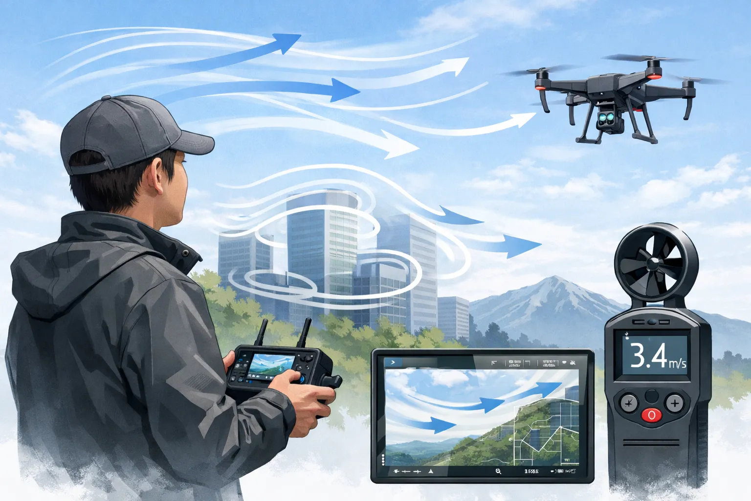 風の変化を読む必要性【宮城県仙台市・名取市　ドローンスクール】